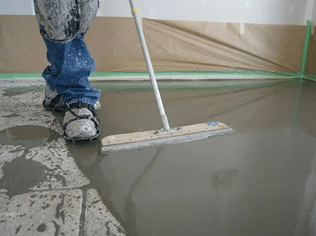 Uneven floor being professionally repaired in Richmond, VA